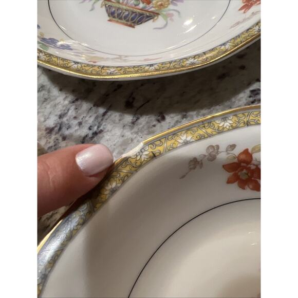 Antique Haviland Soup Bowls 5 Piece Limoges Coromandel 7.75 in READ DESCRIPTION - Picture 3 of 8